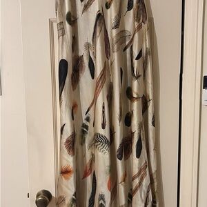 Banana Republic Feather Print Maxi Skirt